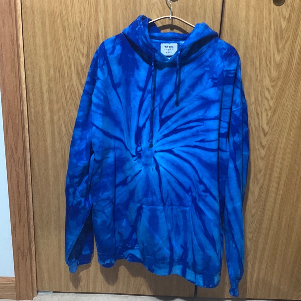 Royal Blue Tie Dye Hoodie